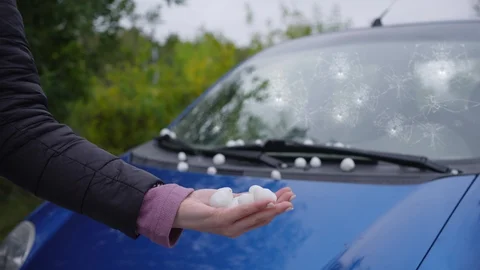 Vehicle After Hail Damage